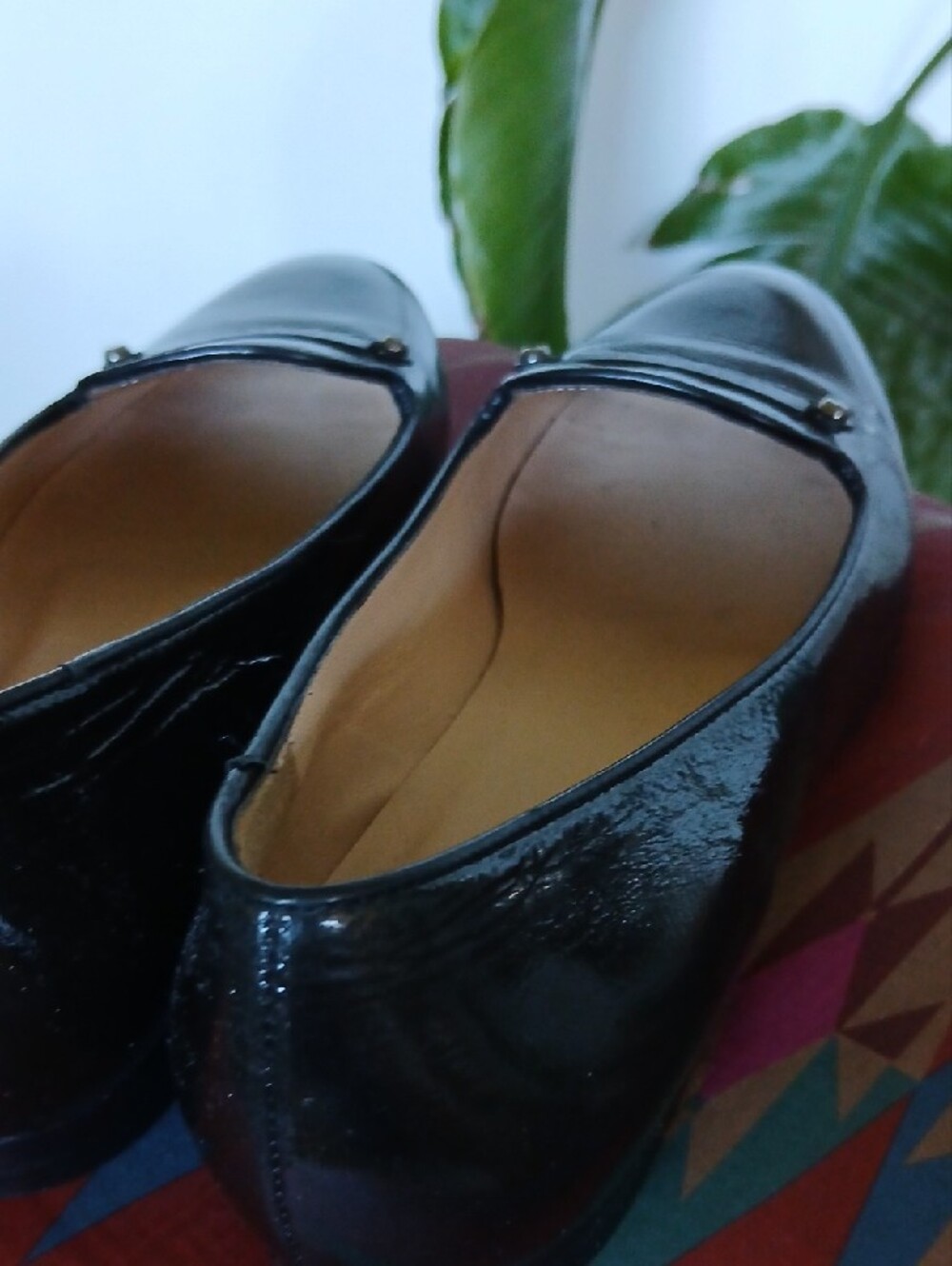 Longchamp Black Patent Loafers Sz36 - Picture 7 of 11